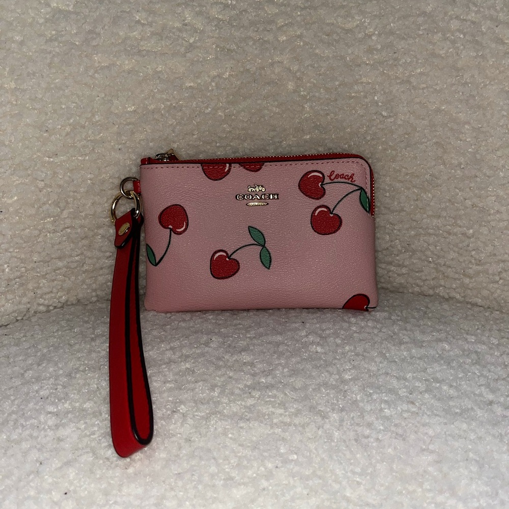 Coach Cherry Wristlet